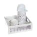 Kit Higiene Com Porcelanas E Capa Borboleta Lilás Quarto Bebê