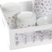 Kit Higiene Com Porcelanas E Capa Borboleta Lilás Quarto Bebê