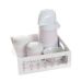 Kit Higiene Com Porcelanas E Capa Florzinha Rosa Quarto Bebê