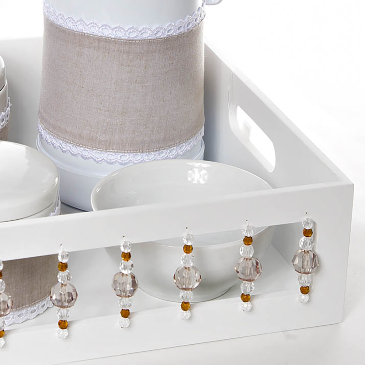Kit Higiene Com Porcelanas E Capa Pedra Bege Quarto Bebê
