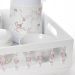 Kit Higiene Com Porcelanas E Capa Pedra Rosa Quarto Bebê