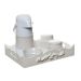 Kit Higiene Com Porcelanas E Capa Resina Arabesco Quarto Bebê