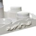 Kit Higiene Com Porcelanas E Capa Resina Arabesco Quarto Bebê