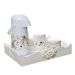 Kit Higiene Com Porcelanas E Capa Resina Rosa G Quarto Bebê