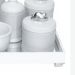 Kit Higiene Espelho Completo Porcelanas, Garrafa Pequena e Capa Nuvem Prata Quarto Bebê Unissex