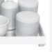 Kit Higiene Espelho Completo Porcelanas, Garrafa Pequena e Capa Prata Quarto Bebê Unissex