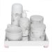 Kit Higiene Espelho Completo Porcelanas, Garrafa Pequena e Capa Rosa Quarto Bebê Menina
