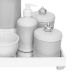 Kit Higiene Espelho Completo Porcelanas, Garrafa e Capa Coroa Prata Quarto Bebê Unissex