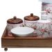 Kit Higiene Madeira Clássico Rosa Quarto Bebê Infantil Menina