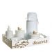 Kit Higiene Pássaros Com 6 Peças E Nome Do Bebê Quarto Bebê