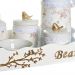 Kit Higiene Pássaros Com 6 Peças, Capa e Nome Do Bebê Quarto Bebê