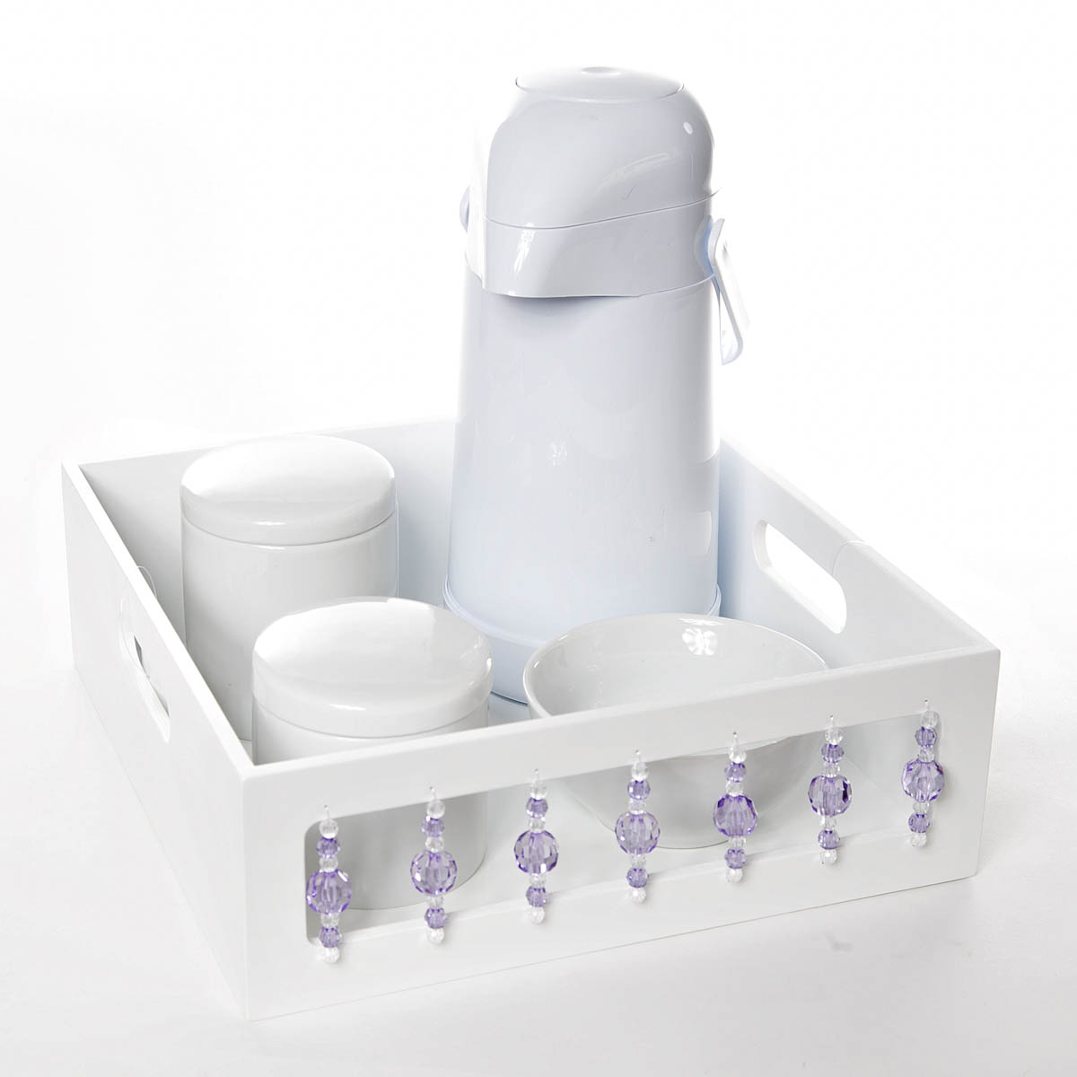 Kit Higiene Pedra Lilás Quarto Bebê Menina