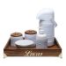 Kit Higiene Provençal Dourado Com Nome Azul Quarto Bebê Infantil Menino