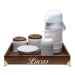 Kit Higiene Provençal Dourado Com Nome Bege Quarto Bebê Infantil Menino