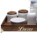 Kit Higiene Provençal Dourado Com Nome Bege Quarto Bebê Infantil Menino