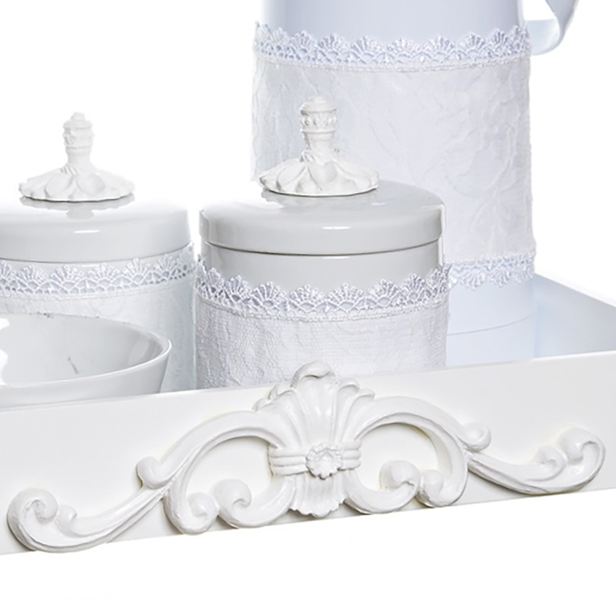 Kit Higiene Provence Com 5 Peças E Capa Quarto Bebê