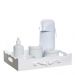 Kit Higiene Resina Arabesco Com Porta Álcool-Gel Quarto Bebê Infantil