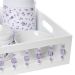 Kit Higiene com Porcelanas E Capa Pedra Lilás Quarto Bebê Infantil Menina