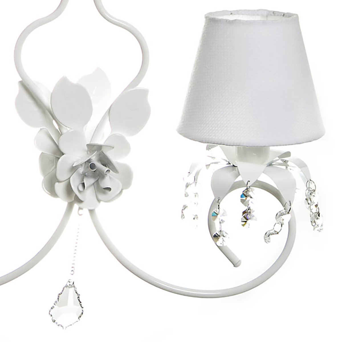 Lustre 2L Imperial Branco Quarto Bebê Infantil Menina Menino