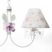 Lustre 2L Primavera Cristais 2 Flores G Rosa Quarto Bebê Infantil Menina