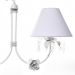 Lustre 2L Primavera Cristais 2 Flores P Branca Quarto Bebê Infantil Menina Menino