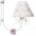 Lustre 2L Primavera Cristais 2 Flores P Rosa Quarto Bebê Infantil Menina