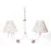 Lustre 2L Primavera Rosa 2 Flores P Rosa Quarto Bebê Infantil Menina
