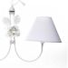 Lustre 2L Simples 2 Flores G Branco Quarto Bebê Infantil Menina Menino