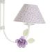 Lustre 2L Simples 2 Flores G Lilás Quarto Bebê Infantil Menina