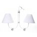 Lustre 2L Simples 2 Flores P Branco Quarto Bebê Infantil Menina Menino