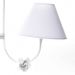Lustre 2L Simples 2 Flores P Branco Quarto Bebê Infantil Menina Menino