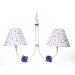 Lustre 2L Simples 2 Flores P Lilás Quarto Bebê Infantil Menina