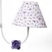 Lustre 2L Simples 2 Flores P Lilás Quarto Bebê Infantil Menina