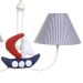 Lustre 2L Simples Com 2 Barcos Náutico Quarto Bebê Infantil