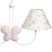 Lustre 2L Simples Com 2 Borboletas Quarto Bebê Infantil