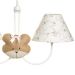 Lustre 2L Simples Com 2 Caras De Ursa Quarto Bebê Infantil