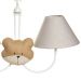 Lustre 2L Simples Com 2 Caras De Urso Quarto Bebê Infantil
