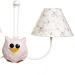 Lustre 2L Simples Com 2 Corujas Quarto Bebê Infantil