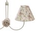 Lustre 2L Simples Com 2 Flores de Tecido Quarto Bebê Infantil Menina
