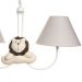 Lustre 2L Simples Com 2 Leões Quarto Bebê Infantil