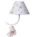 Lustre 2L Simples Com 2 Ursinhas De Tiara Rosa Quarto Bebê Infantil Menina