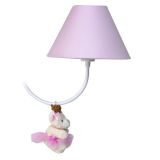 Lustre 2L Simples Com 2 Ursinhas Princesas Rosa Quarto Bebê Infantil Menina