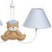 Lustre 2L Simples Com 2 Ursos Príncipes Quarto Bebê Infantil