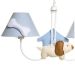Lustre 2L Simples Com Cachorro, Casinha E Ossinho Quarto Bebê Infantil