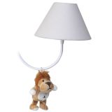 Lustre 2L Simples Floresta Com 2 Leões Quarto Bebê Infantil Menina Menino