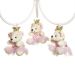 Lustre 3L Ariel Com 3 Ursinhas Princesas Quarto Bebê Infantil