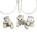 Lustre 3L Ariel Com 3 Ursinhos De Boné Quarto Bebê Infantil