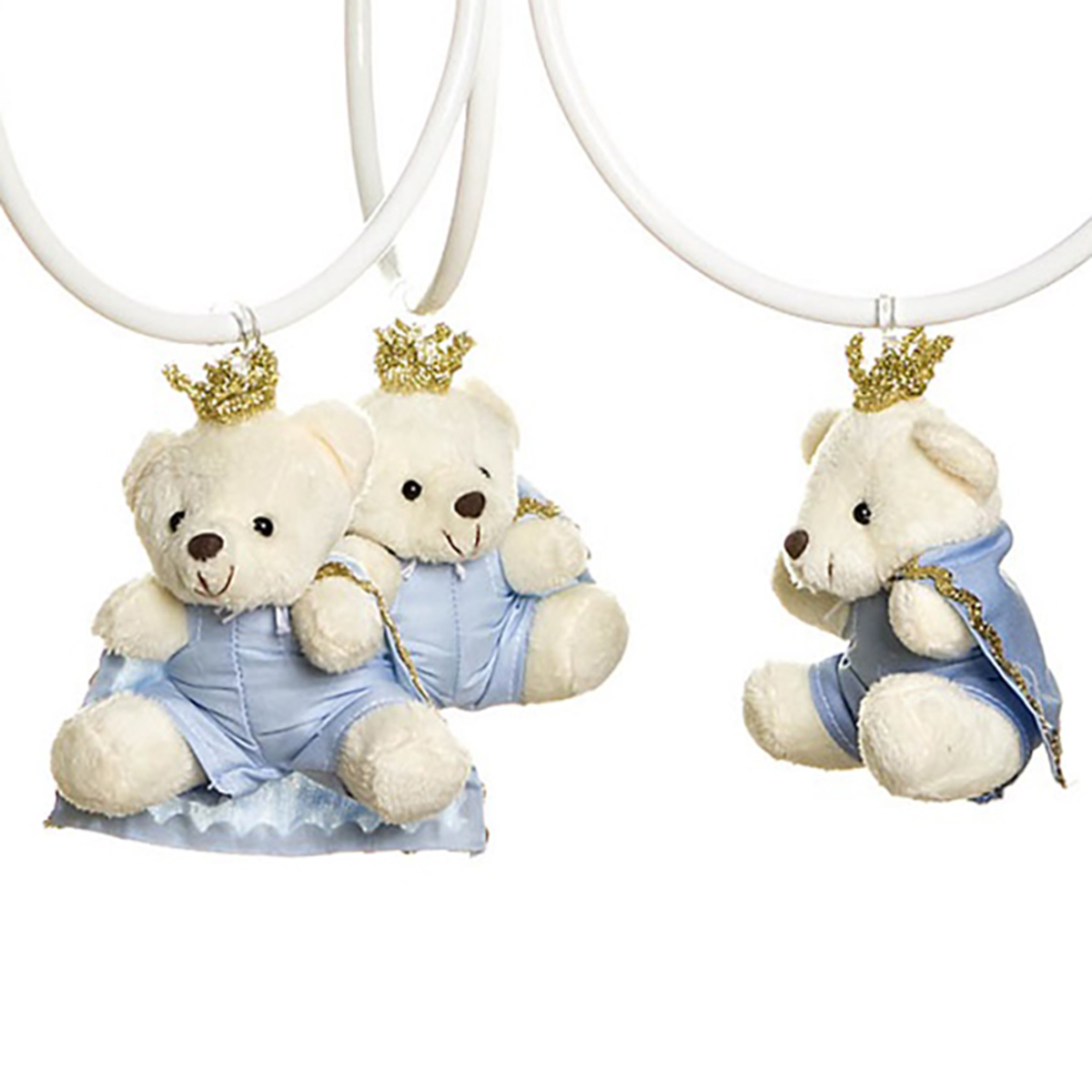 Lustre 3L Ariel Com 3 Ursinhos Príncipes Quarto Bebê Infantil