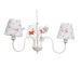 Lustre 3L Floral Vermelho Quarto Bebê Infantil