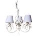 Lustre 3L Imperial Branco Quarto Bebê Infantil Menina Menino
